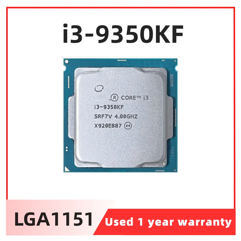 

Core i3-9350KF i3 9350KF 4.0 GHz Quad-Core Quad-Thread CPU 91W 8M ProcessorLGA 1151