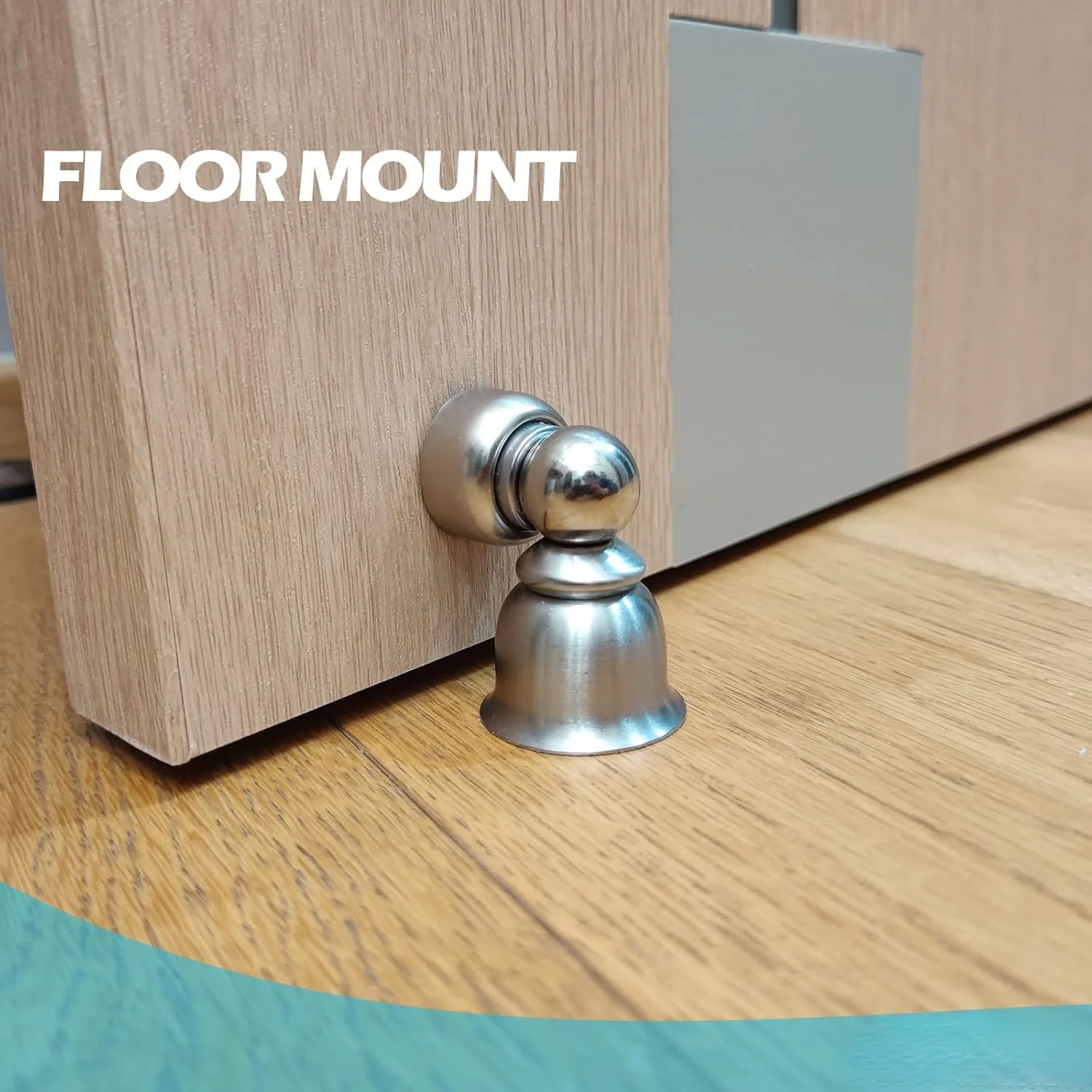 Door Stop -Short, Small Strong Door Catch for Hold Open, Stainless Steel Made, Anti-Rust, Heavy Duty for Various Typ