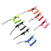 Scuba Safety Diving Lanyard Spiral Spring Coil Lanyard Swivel Hook TPU Camera Anti-lost Rope with Quick Release Buckle 2