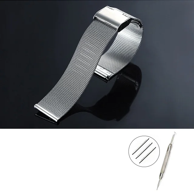 Universal Milanese Steel Watch Band with 0.4 Mesh Design