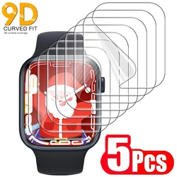 5PCS Hydrogel Film for Apple Watch 5 6 SE 3 2 1 40MM 44MM 42MM 38MM Screen Protector for Apple Watch Ultra 49MM 7 8 9 41MM 45MM