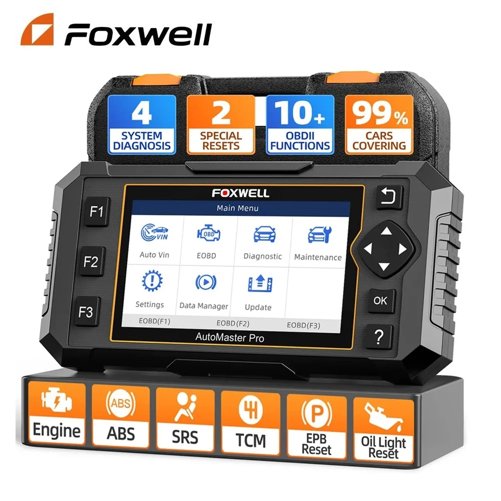

FOXWELL NT614 Elite OBD2 Car Scanner ABS SAS EPB Oil Reset Engine Airbag Transmission ABS OBD 2 Auto Diagnostic Scan Tools