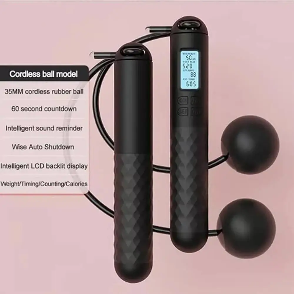Professional Women's Fitness Jump Ropes Soft Handle No Weight Bearing Indoor Gym Workout Tool Fat Loss Exercise Equipments jump rope