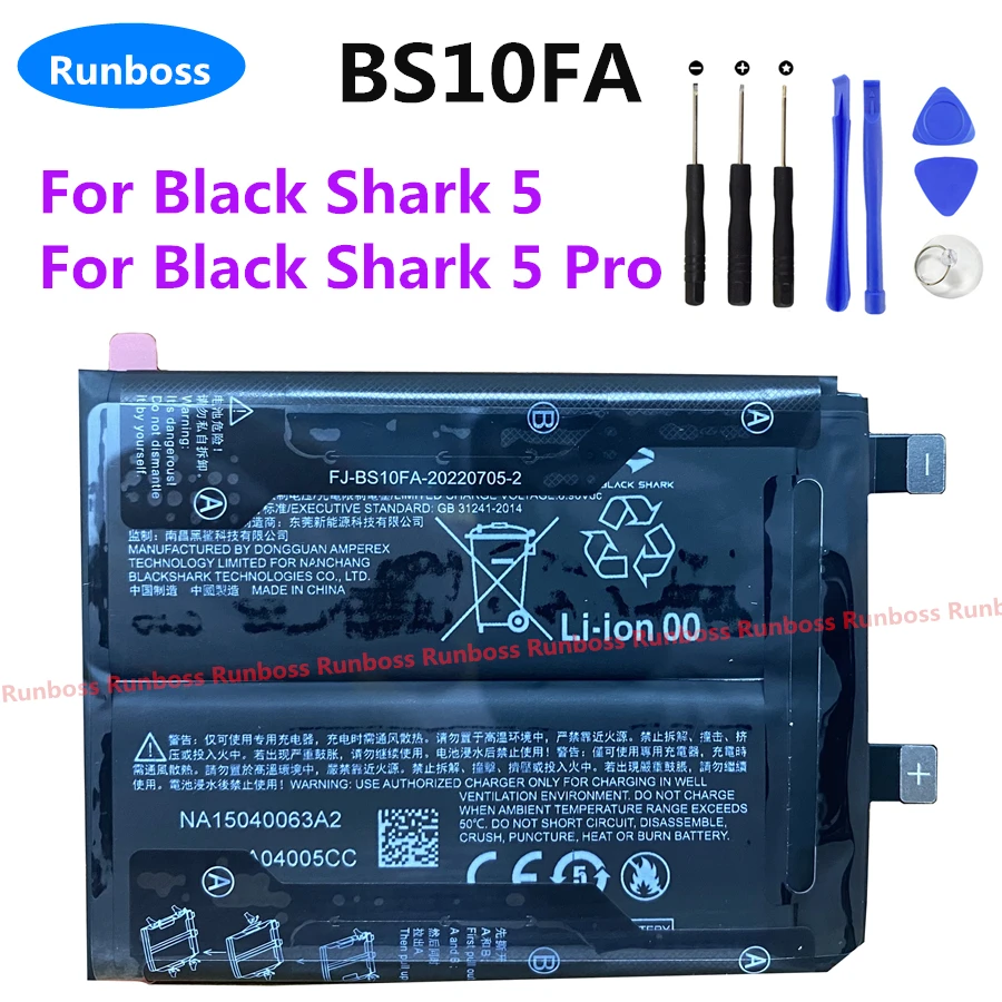 

100% Original New Battery 4650mAh BS10FA Battery For Xiaomi Black Shark 5 Pro 5Pro 5RS Blackshark PAR-A0 KTUS-A0 KSR-A0 Phone