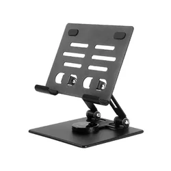 Versatile 360° Rotation Anti - Slip Foldable Tablet and Phone Stand (Black)