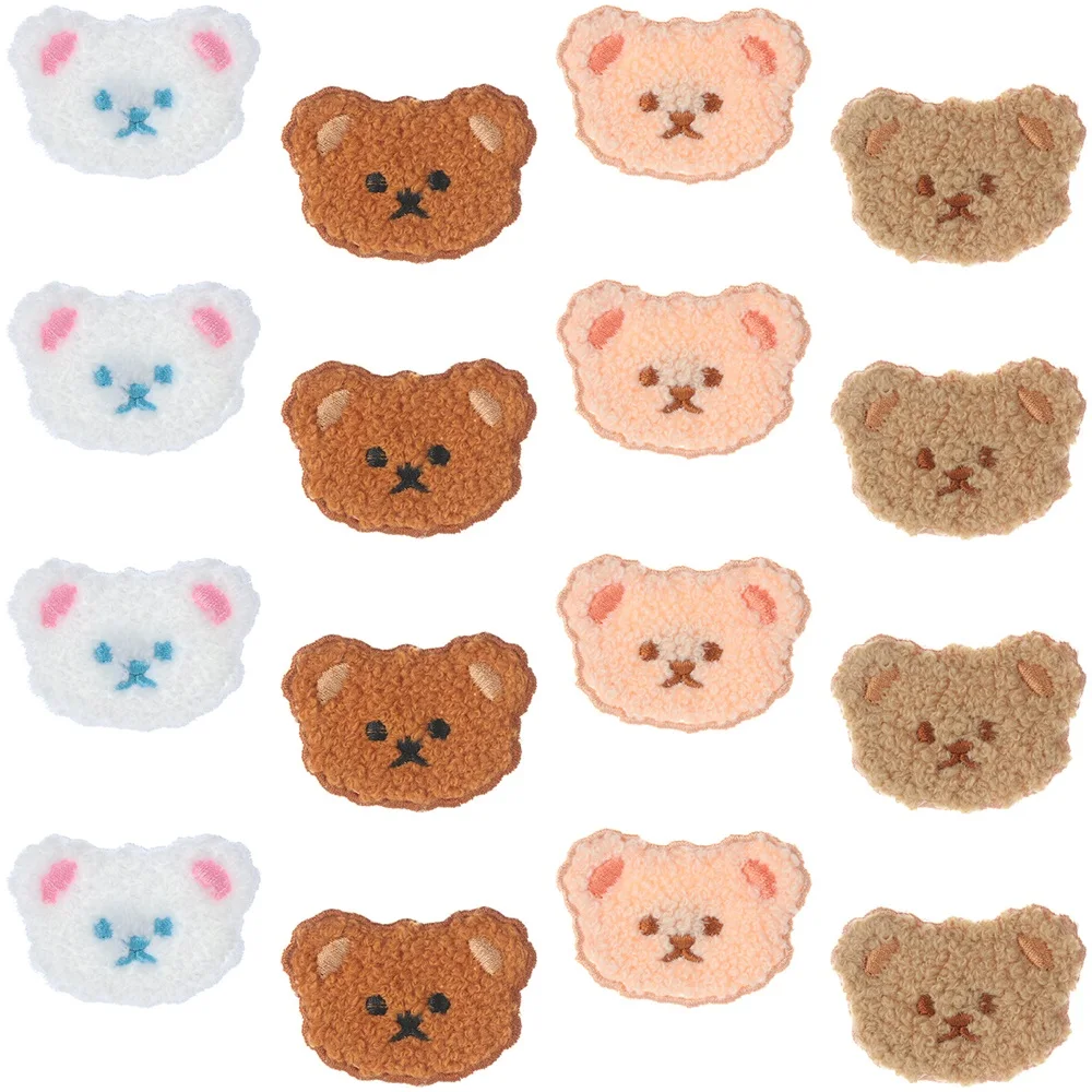Parch Bordados De Oso Bebé Con Sonrisa Bonita Para Planchar Para Ropa