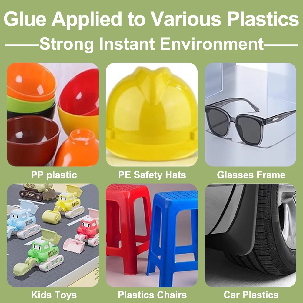 Transparent Super Glue Extra Strong ABS PVC Plastics Instant Contact Vinyl Adhesive Fast Cyanoacrylate 502 Metal Silicone Bond 4