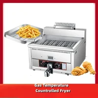 Gas Fritter Machine GF-17L Single-Cylinder Deep Fryer 17 Liters Temperature Control Fried Chicken French Fries Machine 2