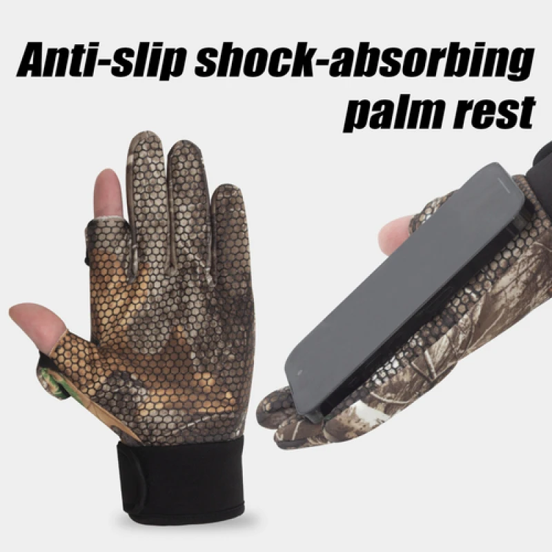 Winter Fishing Gloves Waterproof Anti-slip Touch-screen Keep Warm and Durable 1 Pair for Outdoor Fishing Enthusiasts fishing gloves