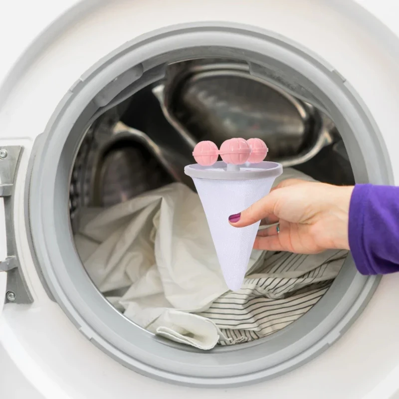 Washing Machine Hair Catcher Pet Hair Removal Floating Clothes Collector Filter Mesh Dirty Fiber Laundry Bag Cleaning Tools 2025