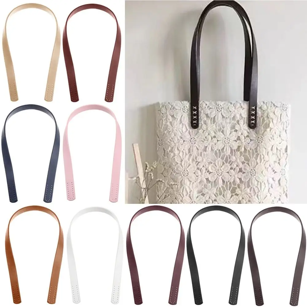 PU Leather Shoulder Bag Strap 2Pcs PU Leather Shoulder Bag Strap Women Girls Bag Handles DIY Replacement Handle for Handbag Belt Accessory