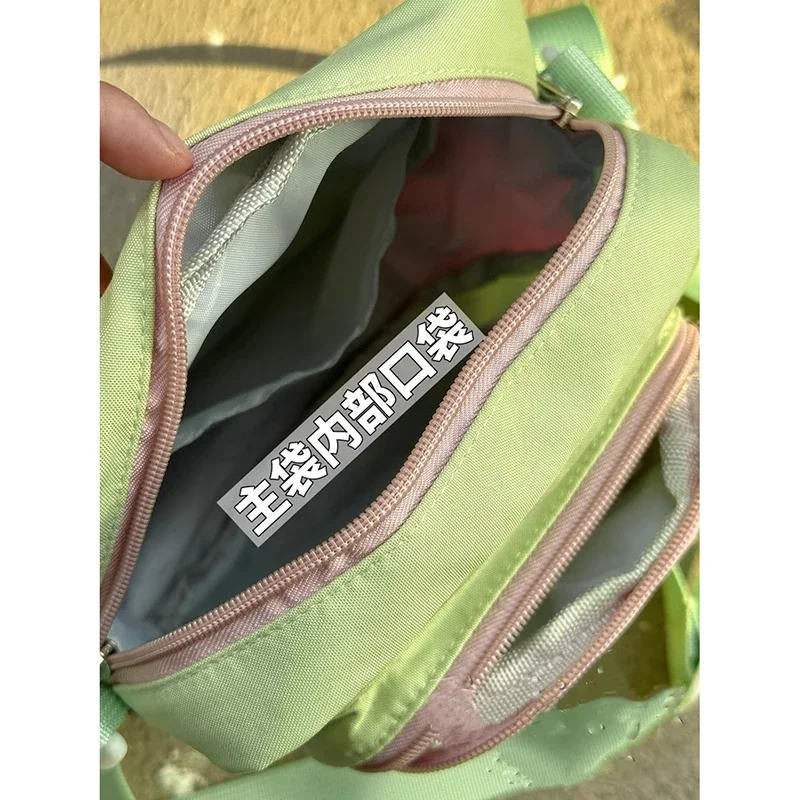 Kawaii Women Ita Bags Fashion Patchwork Nylon DIY Badge Crossbody Shoulder Bags Harajuku Casual Subculture Bolso Mujer