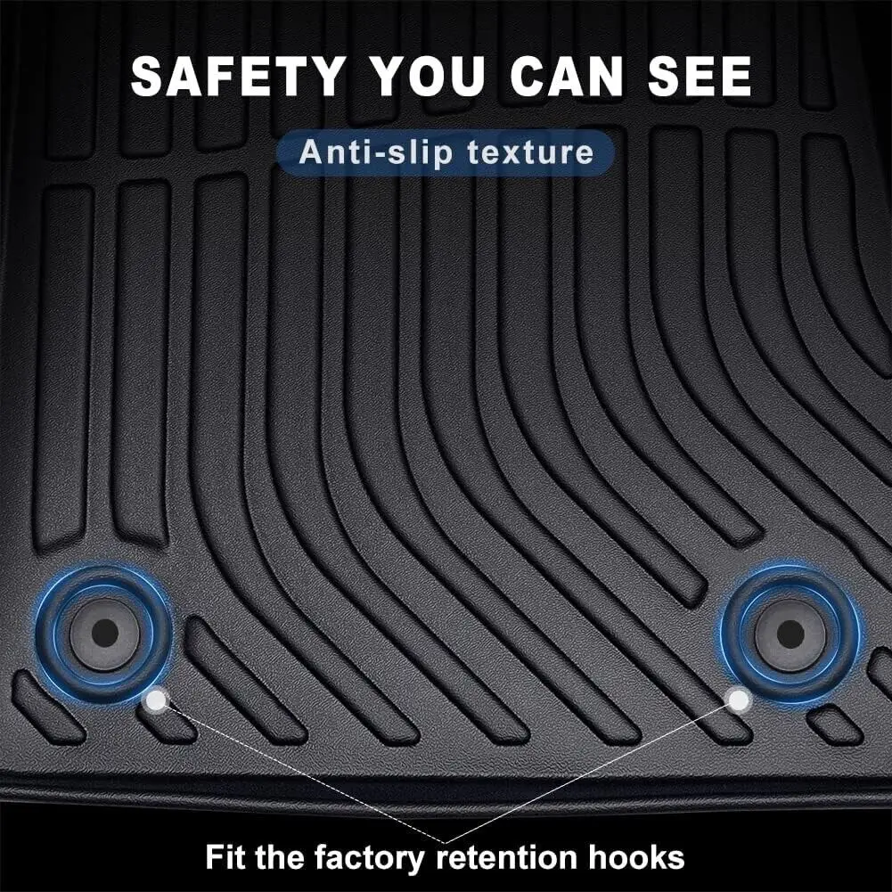 Hyundai Santa Cruz 3D TPE All-Weather Floor Mats (2022-2024) 4