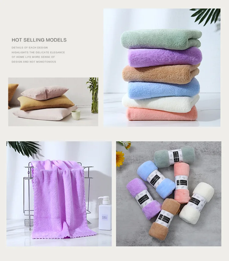 Description Picture 4 of item10PCS/5PCS Microfiber Towel Premium Bath Towel Set Lightweight and Highly Absorbent Quick Drying Soft Face Hair Towel 타월