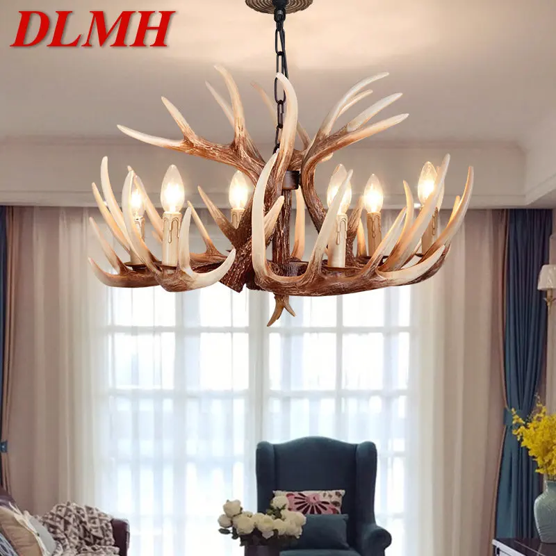 

DLMH Modern Chandelier Lighting Fixtures Creative LED Antler Pendant Ceiling Lamp for Home Dining Room Decor