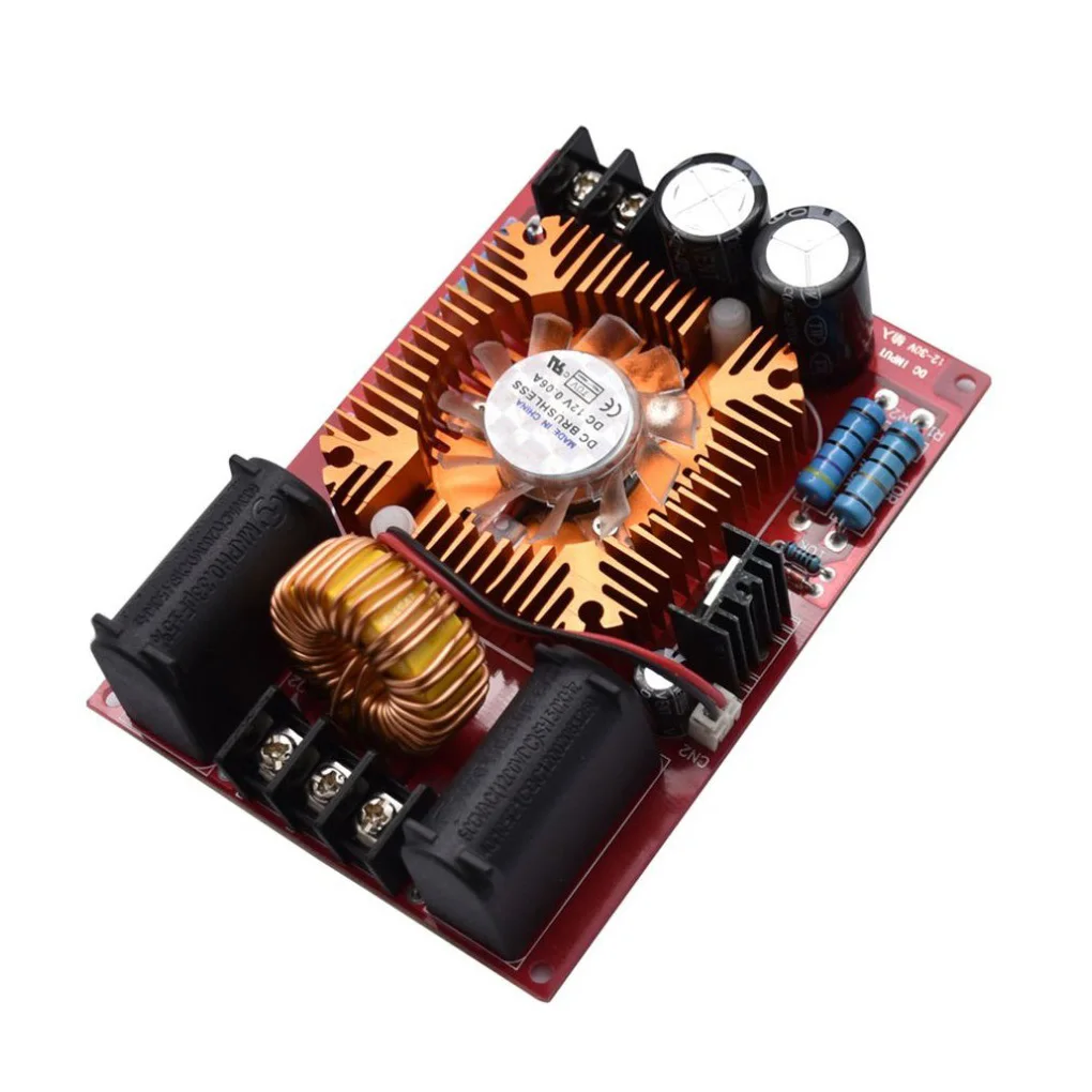 DIY 전자 키트 250W 15A DC12-30V ZVS 테슬라 코일 플라이백 드라이버 점화 코일 SGTC 마르크스 생성기 팬 고전압 보드