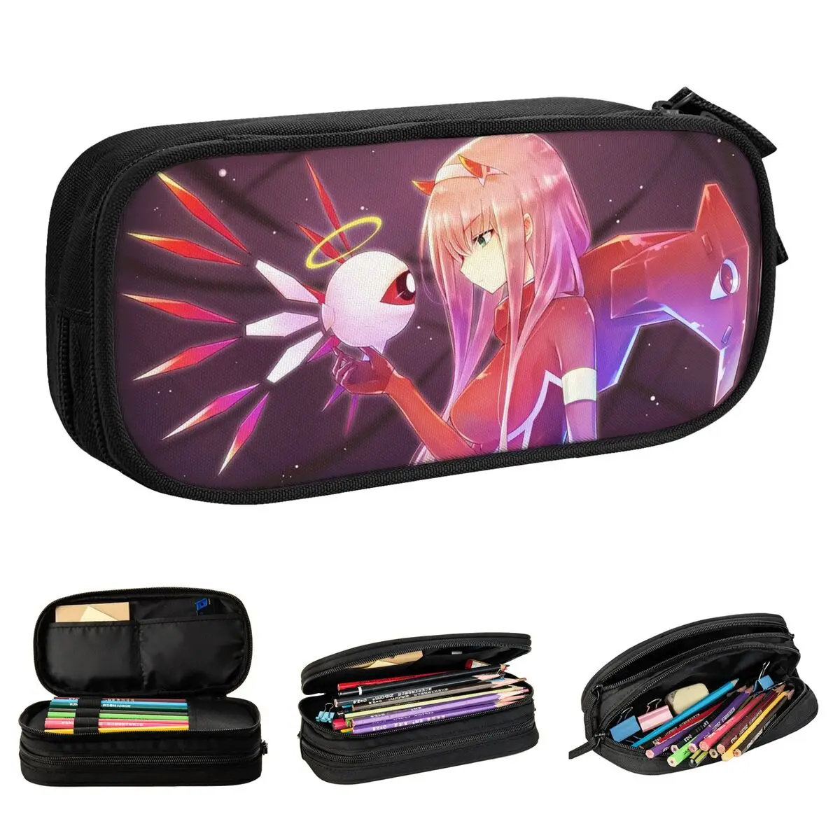 

Darling In The Franxx Anime Pencil Case Zero Two Pencilcases Pen Kids Large Storage Bags Students School Gift Stationery