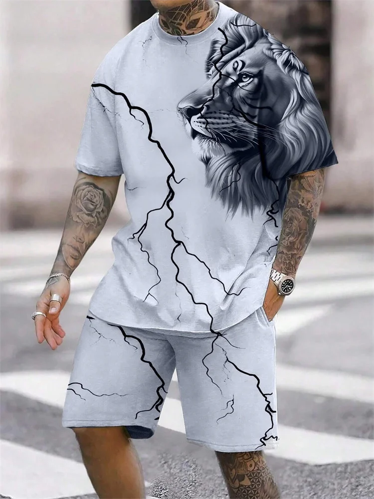 Men's Lion Print Set 1