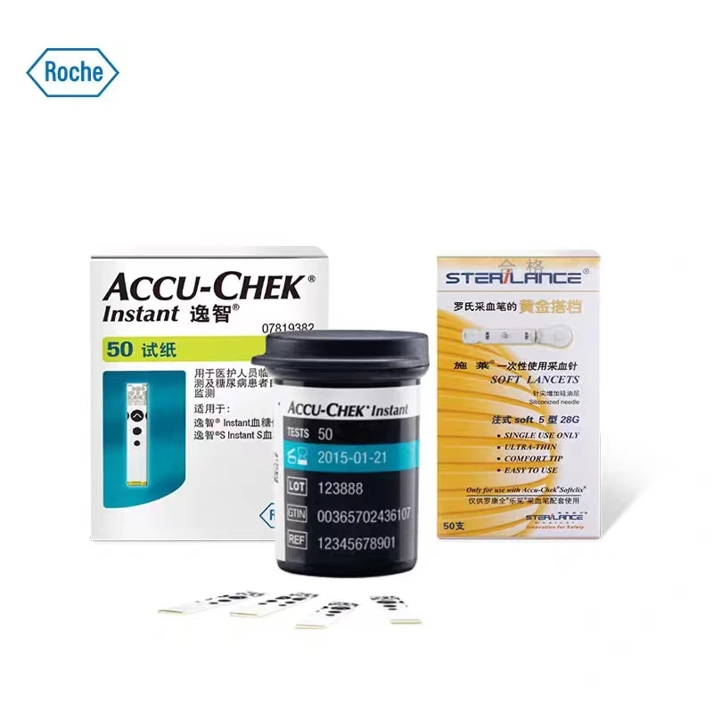 Strisce Reattive Istantanee Roche Accu Chek 50 Pezzi O 100 Pezzi Diabet Glucosio Accu Chek Strisce Reattive Per Glucosio Ago Per Prelievo Di Sangue Gr