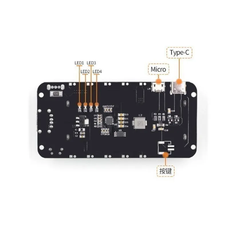 18650 Battery Charge Shield Board with Micro USB and Type-A USB Ports (0.5A)