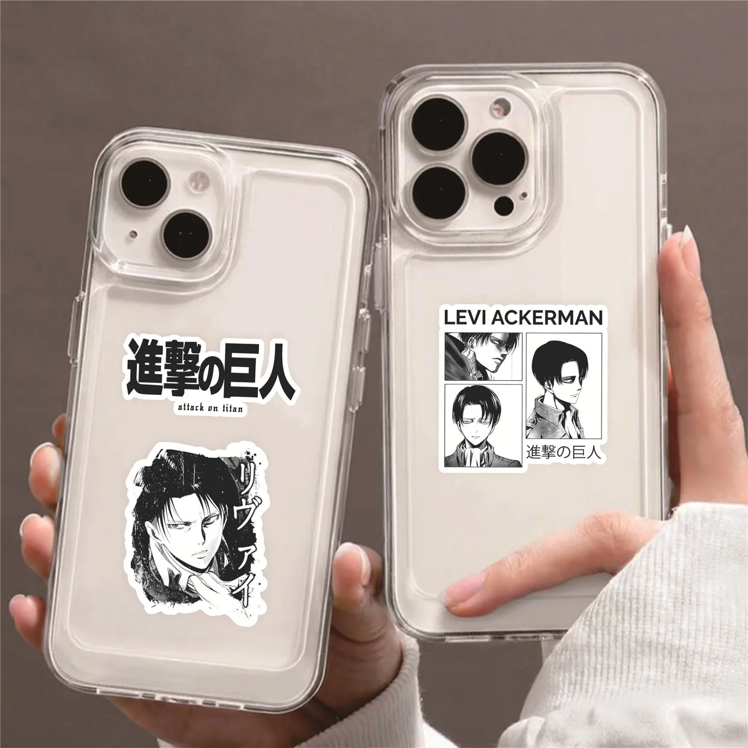 100개 애니메이션 진격의 거인 스티커 데칼 노트북 스크랩북 여행가방 기타 헬멧 DIY 그래피티 미적 스티커