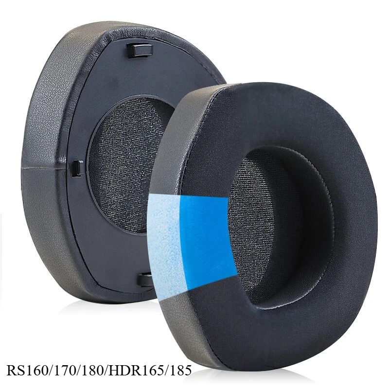 Replacement EarPads With Plastic Hooks for Sennheiser RS195/185/175 RS165 RS160 RS170 RS180 HDR165/185 Cushion Cover Ear pads
