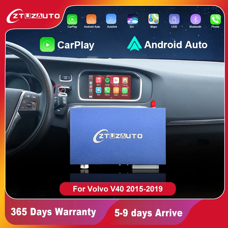 

Wireless CarPlay for Volvo V40 2015-2019 7" Screen Android Auto Interface Mirror Link AirPlay Car Play Support Reverse Camera
