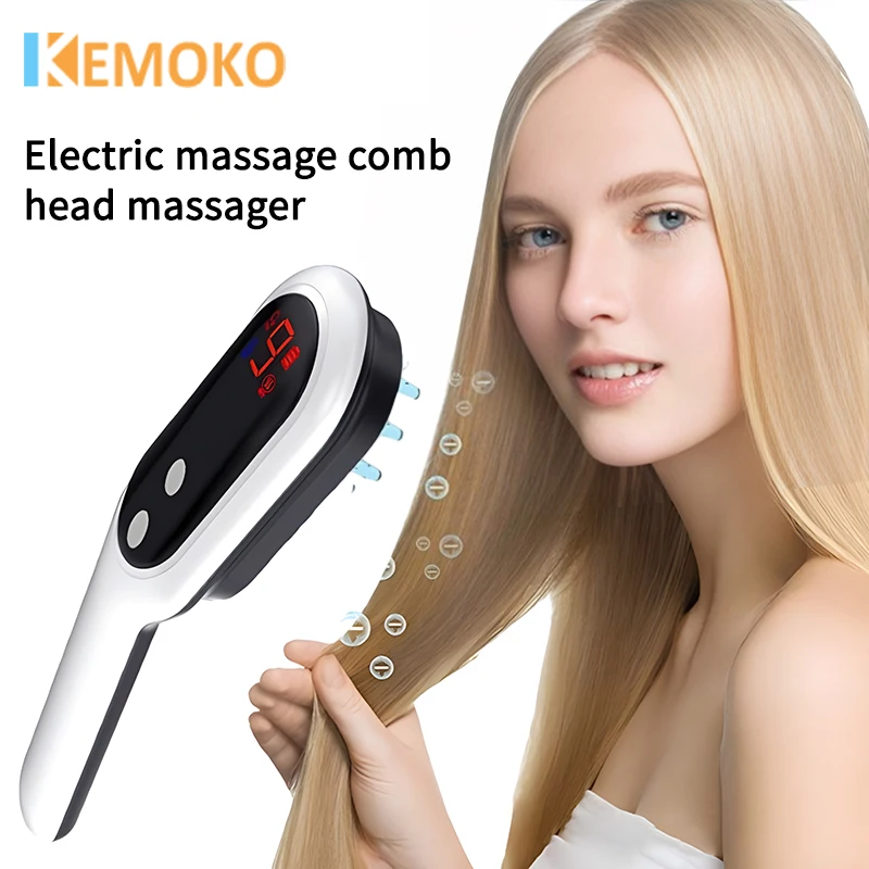 

Head Massage Scalp Brush Anti Hair Loss Massage Comb Electric Magnetic Therapy Infarred Cordless Hair Growth Comb