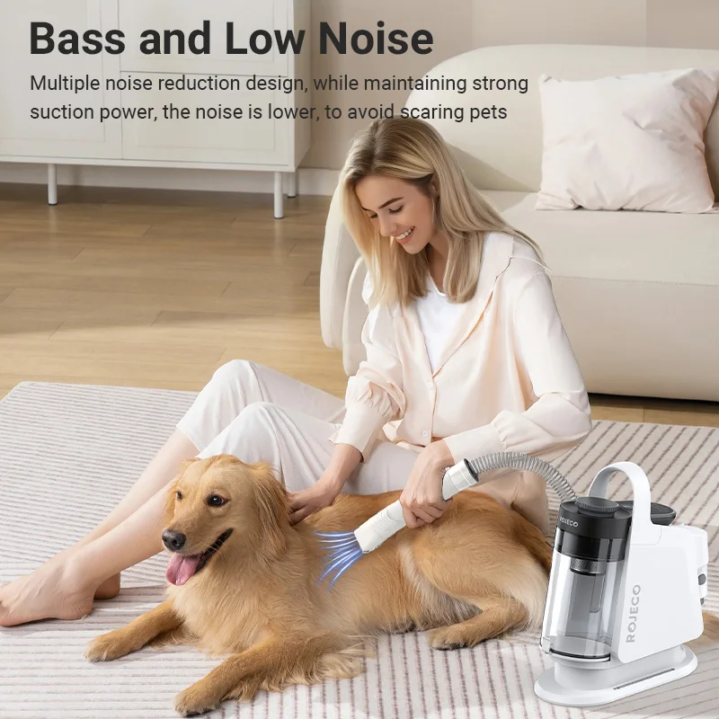 ROJECO Pet Multifunction Grooming Vacuum 5-IN-1 Smart Touch Cleaner - Image 2