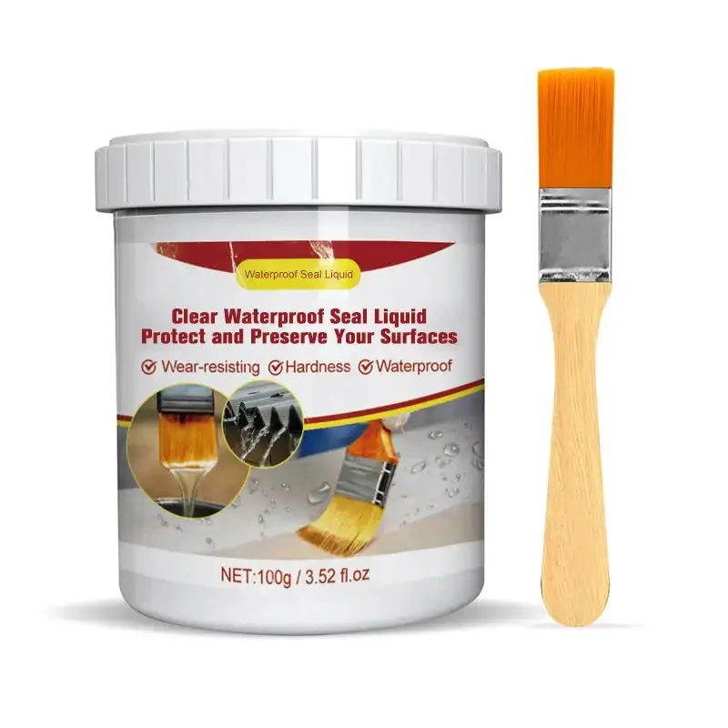 Strong Invisible Waterproof Agent Transparent Insulating Sealant Clear Waterproof Seal Liquid Quick-Drying Seal Agent 100g