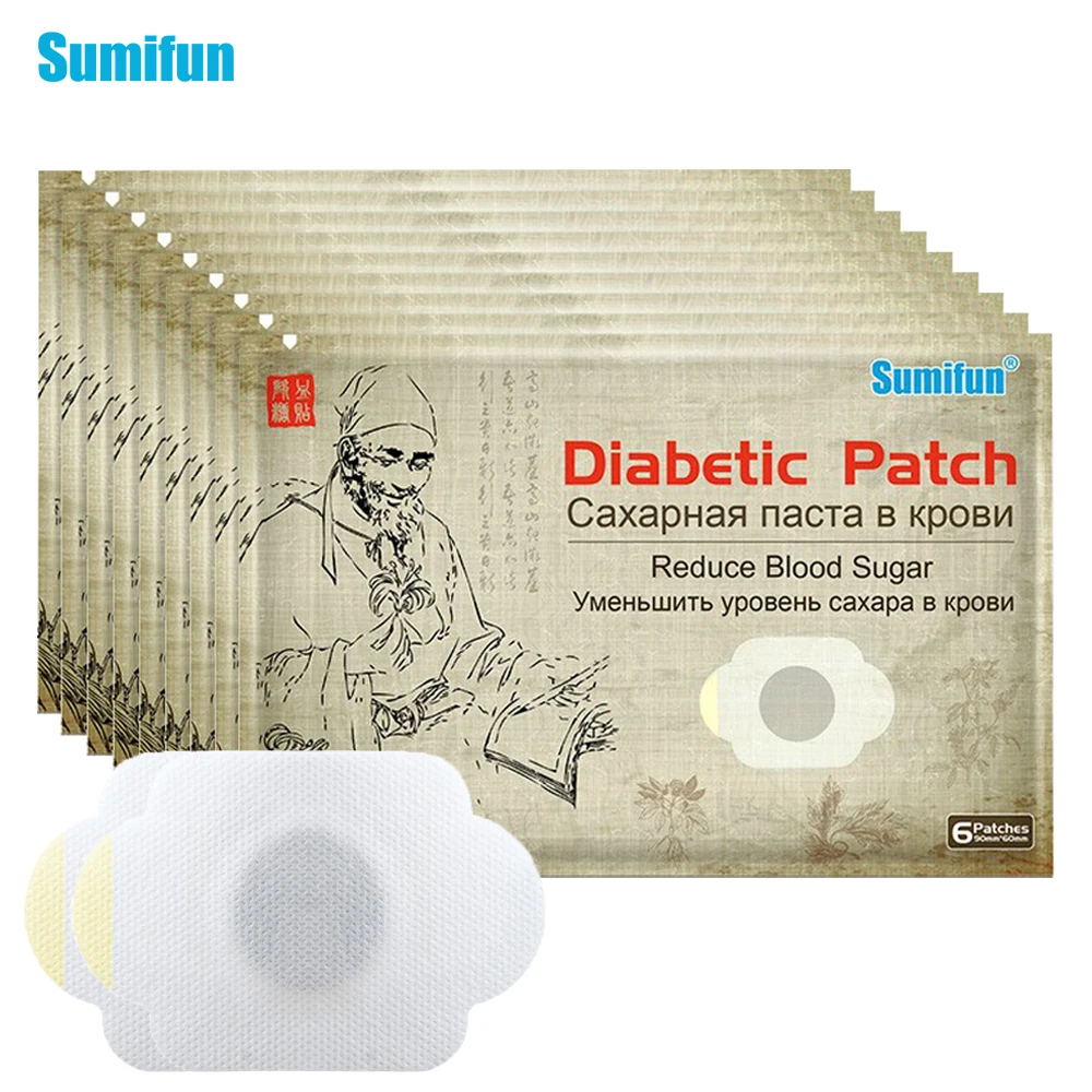 

30/60/90Pcs Sumifun Diabetes Treatment Patch Lower Blood Sugar Levels Herbal Medical Plaster Diabetic Blood Glucose Care Sticker