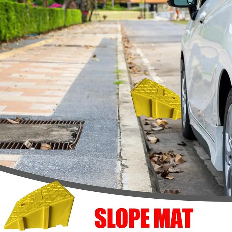 Portable Car Wheel Driveway Ramps Anti-Slip Wheel Chock Heavy Duty ...