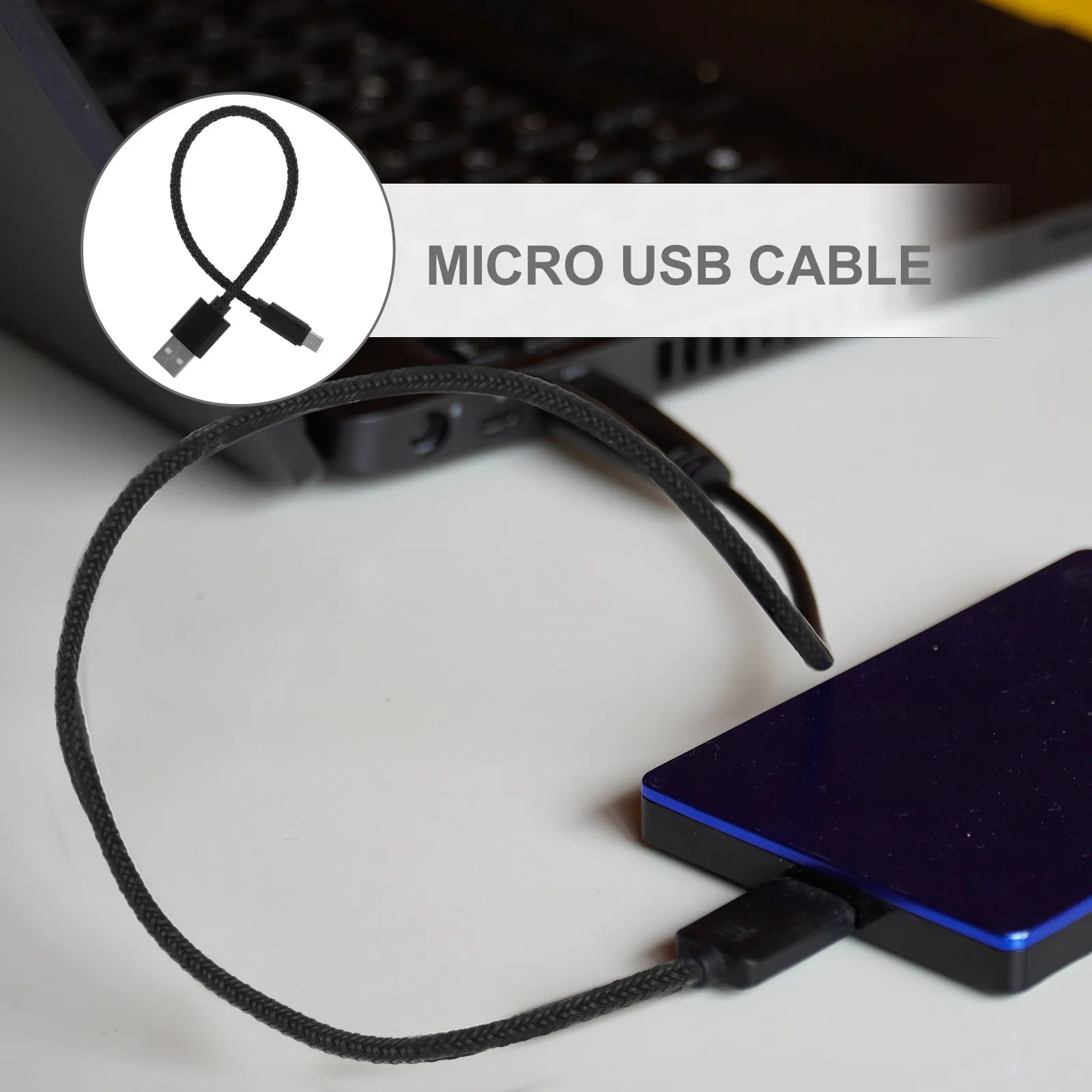 5개 마이크로 USB 충전 케이블 나일론 편조 내구성 있는 동기화 고속 충전 S7 2용
