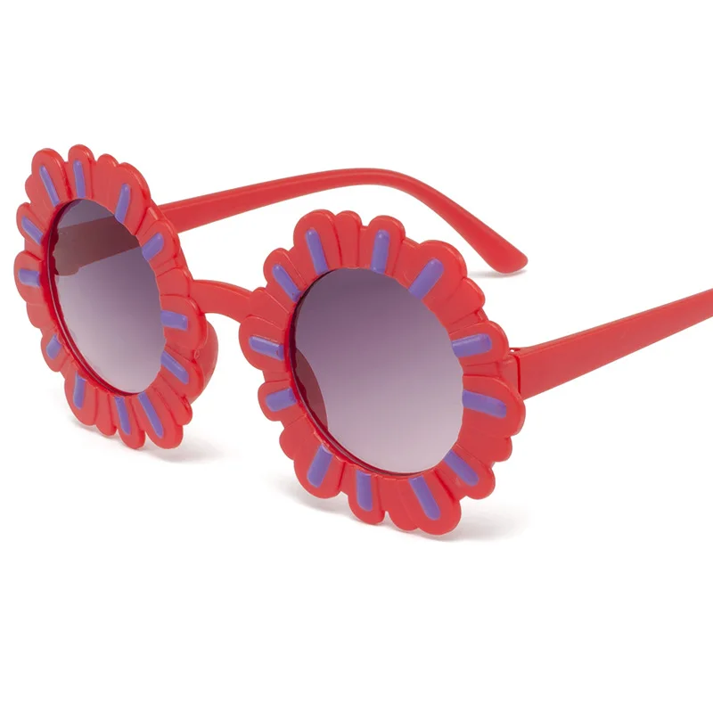 New Boy Girl Flower Sunglasses Solid Love Pattern Sunglasses Sun Glasses Kid Eyeglasses Beach Eyewear
