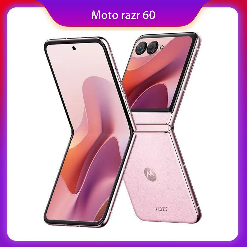 Nuevo Teléfono Inteligente Lenovo Moto Razr 60 5G, Pantalla PLOED de 6.9 Pulgadas, MTK Dimensity 7400X, 50MP, 4500 mAh, Carga Rápida de 33W, NFC 5