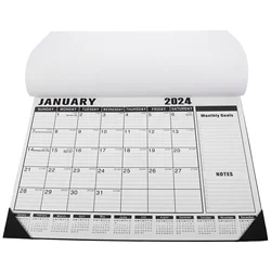 2024 Wall Calendar Large Monthly for Home Goods Desk English 2023-2024 Paper Sturdy Calendars Yearly Dating