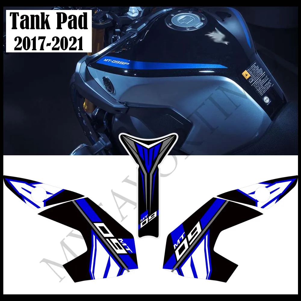 Tank Pad Protector For Yamaha MT09 MT 09 FZ SP Stickers Fairing Motorcycle Knee Decal Fender Windshield 2017 2018 2019 2020 2021