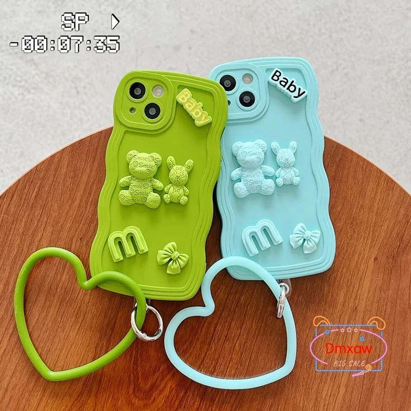 Custodia Adorabile Per Samsung Galaxy J7 J5 J2 2015 J7 Core J5 J7 J2 Grand Prime J7 Neo Max J2 Pro 2018 Custodia Per Conigli + Braccialetto D'Amore