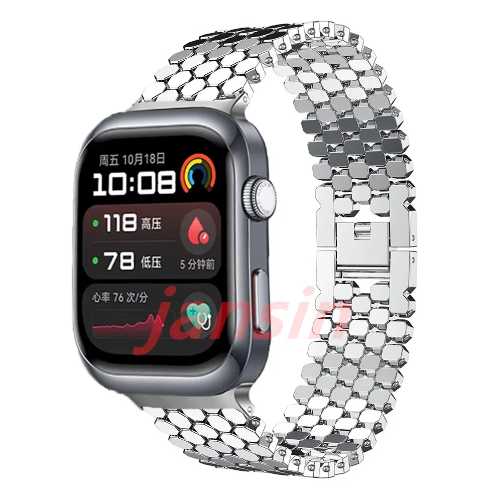 Stainless Steel Metal Wristband Bracelet - Business Watchband Accessory