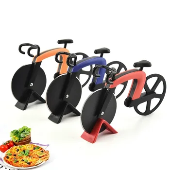 Stainless Steel Bicycle Shaped Pizza Cutter 1
