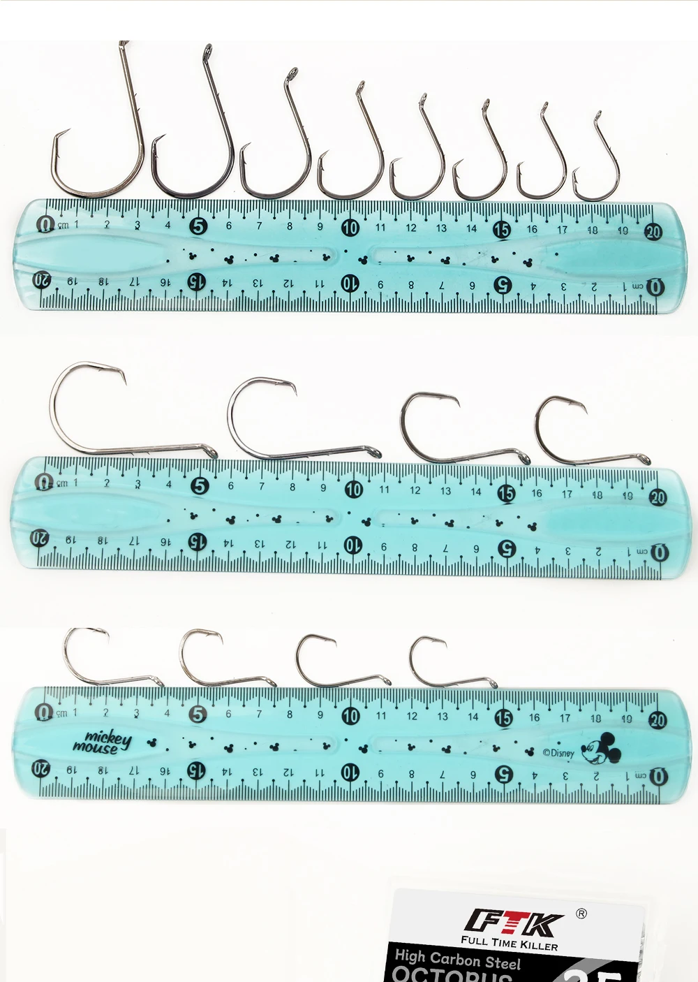FISH KING 25/50PCS Double Back Stab Salzwasser Angelhaken Starker Kreis Angelhaken Köder Wels Angeln Adler Klaue Kreis Haken – Detail 12