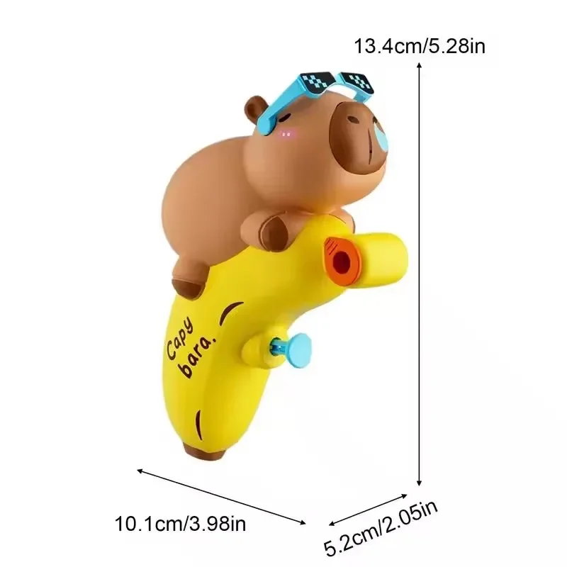 Cute Capybara Small Water Gun Water Squirt Toys Squirt Gun Cartoon Animal Watergun Sprinkler Swimming Pool Toy Beach Outdoor Toy