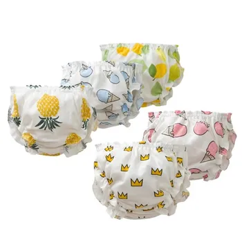 Moda Bambini 100% Mutandine di cotone Ragazza Neonato Neonato Carino Frutta Stampa Mutande per bambini Regalo Biancheria intima per neonato 1