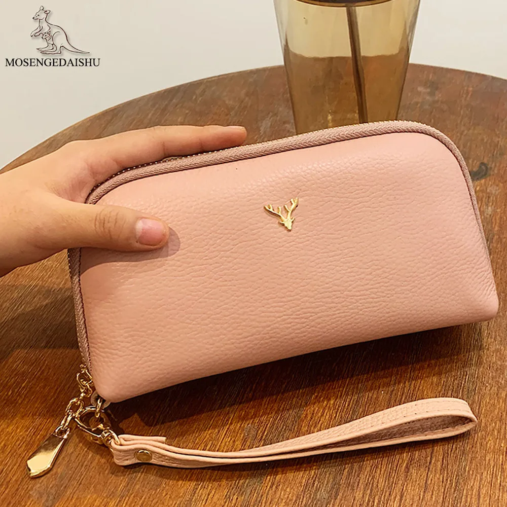 

Длинный женский кошелек, женские кошельки, кошелек с кисточкой для монет, держатель для карт, кошельки, клатч из натуральной кожи на молнии, роскошная сумка для денег и телефона