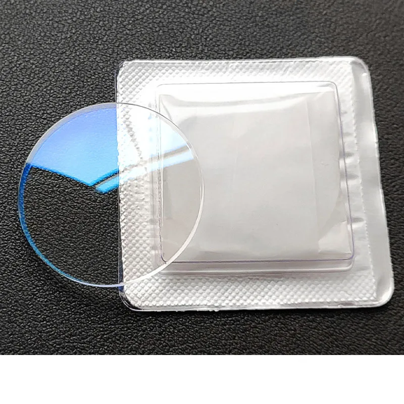 블루 라이트 코팅 시계 크리스탈 2.0mm 두께 28-42.5mm 데일미터, 더블 돔 미네랄 시계 유리 교체 수리 부품