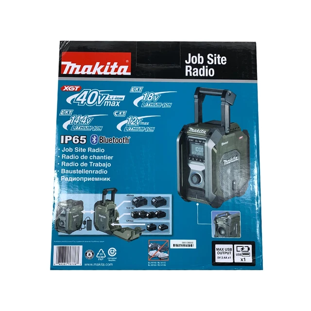 Radio de Chantier Bluetooth Makita 12 à 18 V Li-Ion DMR114 