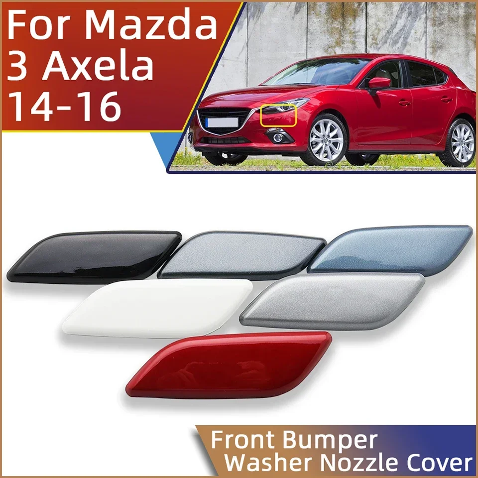 Renueva Las Tapas De Los Lavafaros De Tu Mazda 3 Axela (2014-16) - Juego 2 Piezas Frontales Con Garantía