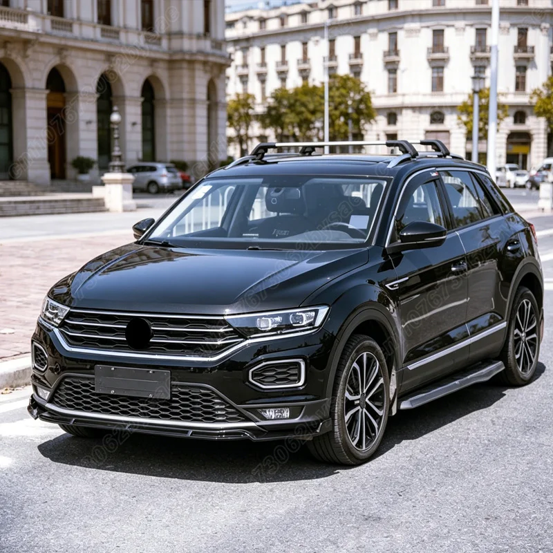 폭스바겐 T-Roc/T Roc TSI TDI 2017 2018 2019 2020 2021 프론트 범퍼 립 로워 턱 스포일러 프론트 에이프런 자동차 장식 부품
