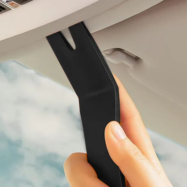 5/4 PCS Car Interior Trim Removal Kit, No-Scratch Removal Pry Tools for Door Panel, Car Clip Panel & Audio Dashboard Dismantle 3