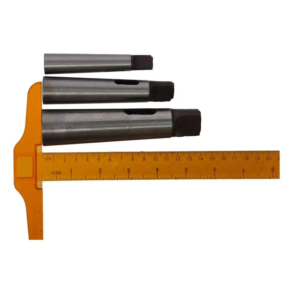 3PCS MT1-MT2 MT-2-MT3 MT3-MT4 Taper Adapter Morse Reducing Drill Chuck Sleeve Flat head drill Lathe Milling Part
